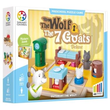 Imagem de The Wolf & 7 Goats, Jogo de Quebra-Cabeça Pré-escolar, 48 Desafios, 3-7 Anos