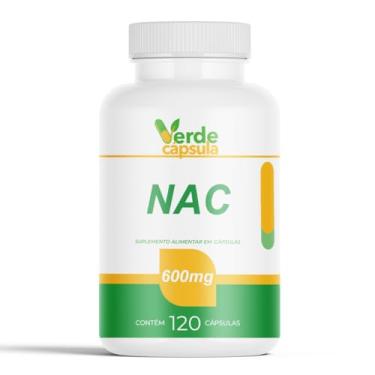 Imagem de NAC 600mg por Cápsula 120 Doses - Acetilcisteína (N-Acetil L-Cisteína) - Suplemento Alimentar em Cápsulas - Verde Cápsula