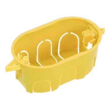 Imagem de 2X 20 Caixinha De Luz 4X2 Gesso Drywall Tomada E Interruptor