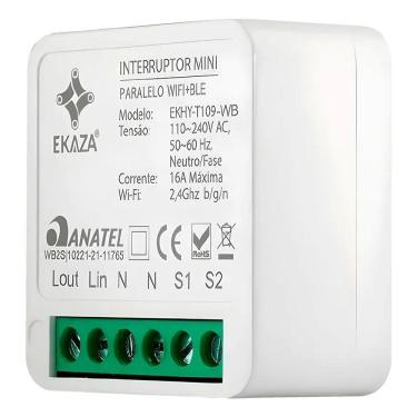 Imagem de Interruptor Inteligente Mini Wifi Automação Alexa Googlehome