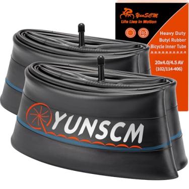 Imagem de 2 peças 20 x 4.0 tubos de pneu de bicicleta elétrica resistentes 20 x 4,0/4,5 AV32 mm válvula Schrader (102/114-406) tubos internos compatíveis com 20 x 4 20 x 4 1/4 20 x 4,25 20 x 4,50 tubos de