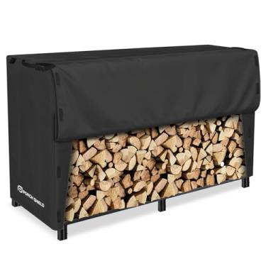 Imagem de Porch Shield Capa de rack de lenha à prova d'água de 2,4 m, capa de madeira resistente para rack de toras ao ar livre