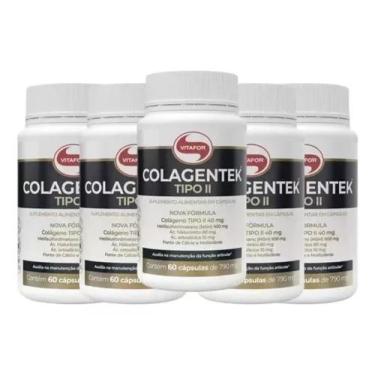 Imagem de 5 Colagentek Colágeno/minerais/vitaminas 60 Cáps - Vitafor