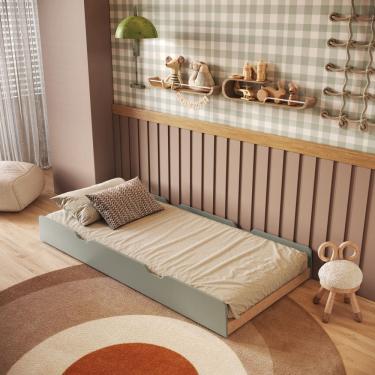 Imagem de Cama Auxiliar Infantil Mick MDF Mobikasa