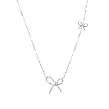 Imagem de MBW Colar de ouro/prata para mulheres, moderno, delicado banhado a ouro 14 K, gargantilha de pérola, corrente fina de prata, fofo, impermeável, simples, joias de aniversário, presentes de casamento