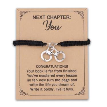 Imagem de MAOFAED Presente de formatura da Academia de Polícia, pulseira de algema para polícia, presente inspirador, presentes para oficiais (capítulo PoliceBr)