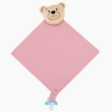 Imagem de Naninha Para Bebê Bichinho Pelúcia com Prendedor de Chupeta - Kolim En