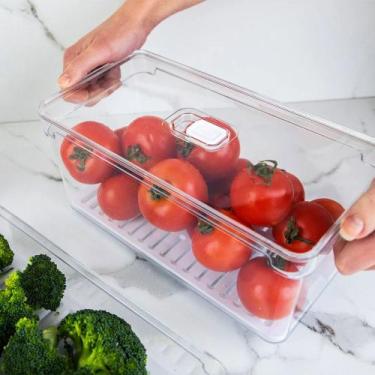 Imagem de Organizador De Geladeira com Tampa Acrílico 5L Clear Fresh - Powermaid