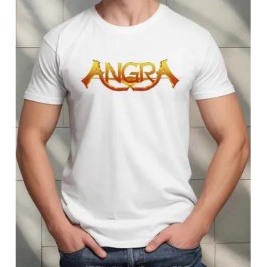 Imagem de Camiseta Camisa Adulto Feminina Masculina Algodão Banda de Rock Angraa