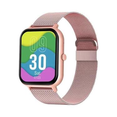 Imagem de Relógio Inteligente Feminino À Prova D'Água Com Chamadas De Voz, Monit