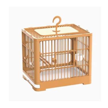 Imagem de Gaiola de pássaro, gaiola de pássaro, papagaio, casa, grande, reprodução, portátil, especial, ninho de pássaro (laranja)