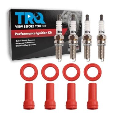 Imagem de TRQ Kit de ignição vermelho compatível com Hyundai Elantra 2011-2016 2013-2014 Elantra Coupe 2013-2020 Elantra GT 2014-2021 Tucson 2014-2018 Kia Forte 2014-2016 Forte Koup Forte5 2017-2019 Soul