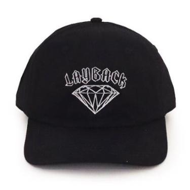 Imagem de Boné Diamond X Layback Dad Hat - Preto-Unissex