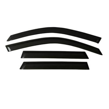 Imagem de GRJQRKHZ Defletor de janela lateral de carro para M&azda 6 Hatchback 2007-2013 Weathershied viseira de porta vento sol proteção chuva janela lateral defletores de vento