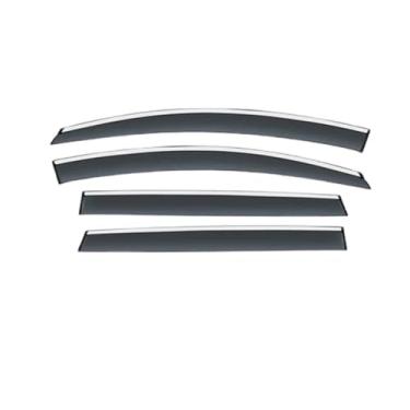 Imagem de GRJQRKHZ Defletor de janela lateral do carro para C&itroen Ds5 Sedan 2015-2022 Weathershied viseira de porta vento sol proteção chuva janela lateral defletores de vento