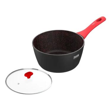 Imagem de Panela Polishop Ichef Home Sauce Shark Vermelha  20cm +Tampa