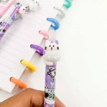 Imagem de Caneta Clic Gel Apagável Gatinho 0.5mm - Tinta Termossensível Azul - I