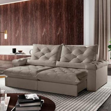 Imagem de Sofá Cama Retrátil e Reclinável 200cm Madri - Movenzo Estofados, Ventu