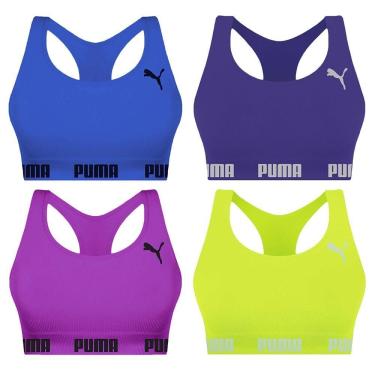 Imagem de Kit 4 Tops Puma Nadador Sem Costura Feminino