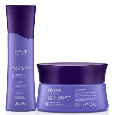 Imagem de Kit Shampoo 250ml + Máscara Specialist Blonde Amend 300g