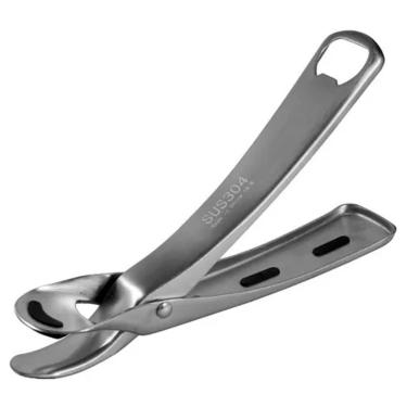 Imagem de Pegador Universal Para Pratos Formas Tachos Panelas de Aço Inox Com Cabo Abridor de Garrafas