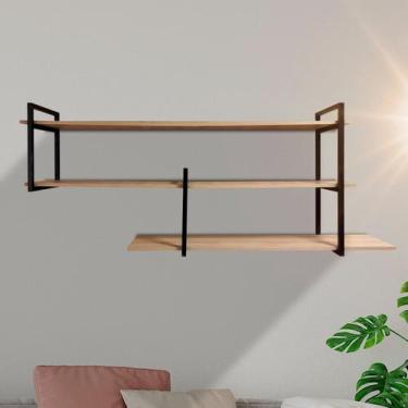 Imagem de Prateleira Estante Versátil Reforçada Elegante Moderna 100cm - Metal d