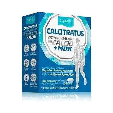 Imagem de Suplemento Alimentar Calcitratus + MDK 30 comprimidos - EQUALIV