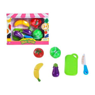 Imagem de Comidinha de Brinquedo Mini Horta Lulie Kids - 10 Peças