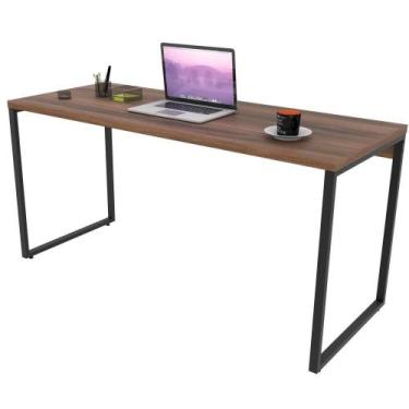 Imagem de Mesa Para Escritório Estilo Industrial 150 Cm Nogal - LYAM DECOR