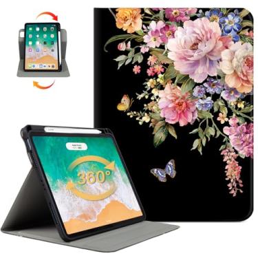 Imagem de Vimorco Capa para iPad Air de 11 polegadas, para iPad Air 5ª/4ª geração, capas de 10,9 polegadas, capa para iPad Pro de 11 polegadas, 4ª/3ª/2ª/1ª geração, suporte giratório de lápis de 360 graus, 4