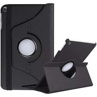 Imagem de Genérico, Capa Giratória Para Samsung Galaxy Tab S6 Lite P610 P615 Cor:Preto