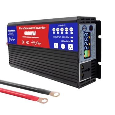 Imagem de 72V to 110V 60HZ,Inversor de onda senoidal pura de 4000 W, conversor CC 12 V-72 V para CA 110 V/230 V, inversor solar de alta eficiência para residências, trailers, caminhões
