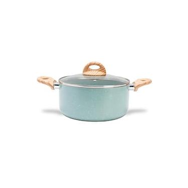 Imagem de Caçarola Brinox Botânica Ceramic Life 22cm 3,5L Indução Verde