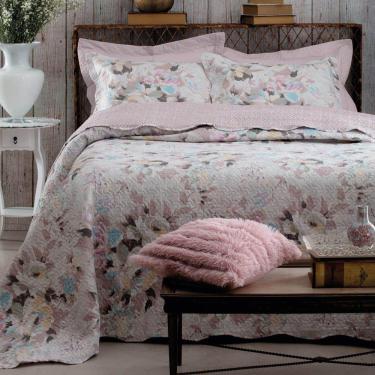 Imagem de Kit Cobre Leito Colcha Daily Casal 3 Peças Dupla Face Estampado Floral Floral 6 100% Poliéster
