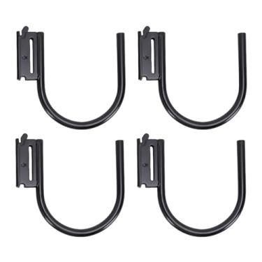 Imagem de Jiawu Pacote Com 4 Ganchos J para Trilho E de 5", Acessórios para Trilho J para Reboque Fechado, Oficina E Garagem, Capacidade de Carga de 1400 Libras, Aço Sólido de 1/2" Diâmetro