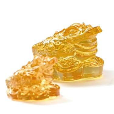 Imagem de Jeejunye Estátua de sapo de dinheiro de vidro de 9 cm com 2 peças em miniatura de 5 cm | Amuleto de riqueza Feng Shui para mesa de escritório em casa, sala de estar, aquário e decoração de riqueza