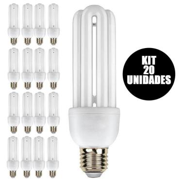 Imagem de Lampada Fluorescente 220W Kit 20 Uni 15W Branco Frio Ilumina