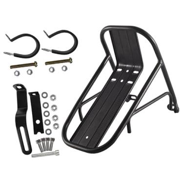 Imagem de oshhni Suporte de carga para garfo dianteiro de bicicleta, bagageiro para bicicleta, suporte para equipamentos, para bagagem, para porta-malas para compras, Liga de Alumínio