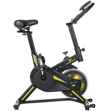 Imagem de Bicicleta Spinning Mecânica Wonderfit Go Amarela Roda De Inercia 4kg (WSB04HBTA-AM)