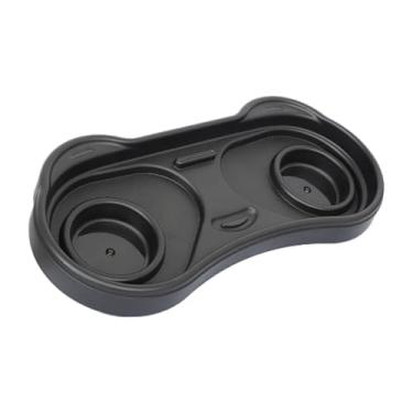 Imagem de harayaa Bandeja universal para lanches em carrinhos de bebê, porta-copos removível, fácil de limpar, antiderrapante, com apoio de braço flexível.