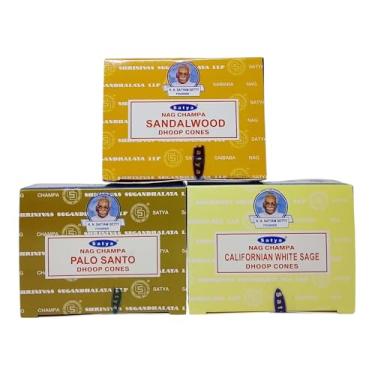 Imagem de Kit 3 Caixas Incenso Cone Nag Champa Satya Dhoop - Poderosos e Revigorantes