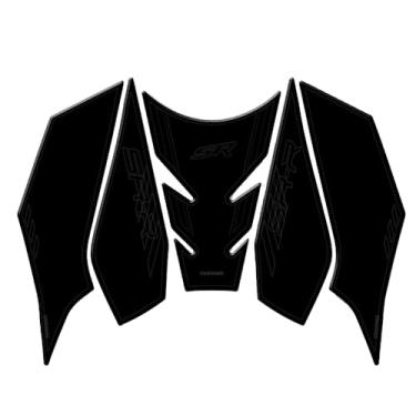 Imagem de Acessórios de motocicleta adesivos protetores de tanque de óleo combustível tapete de aderência de joelho a gás para CFMOTO 675SR-R 675sr-r (A)