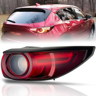 Imagem de Conjunto de luz traseira compatível com Mazda CX-5 2017-2021 lado direito/do passageiro lanterna traseira LED externa com lâmpada de assinatura