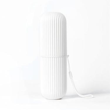 Imagem de Copo de escova de dentes portátil de viagem, adequado para viagens, acampamento, viagens de negócios e escola, conjunto de estojo de armazenamento de escova de dentes multifuncional e pasta de dente