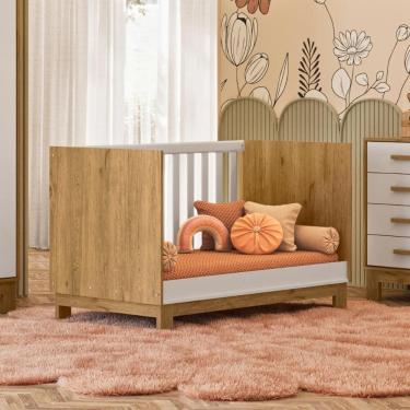 Imagem de 4315 - Berco Mini Cama Q Encanto Slim Freijo Toq/Branco Acetinado (4315.35)