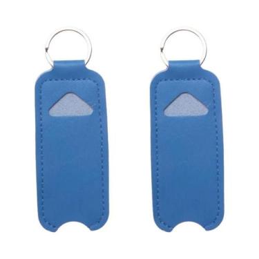 Imagem de Capa De Couro PU Para Chaveiro, Portátil, Para Protetor Labial, Batom,