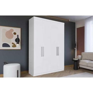 Imagem de Guarda Roupa Solteiro 4 Portas E 2 Gavetas Ph 1714 Branco - Herval