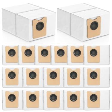 Imagem de 12 sacos de pó para aspirador de pó Eufy Omni C20 C10, sacos de substituição de grande capacidade de 3,6 L com tecido à prova de odor e vazamento de 3 camadas