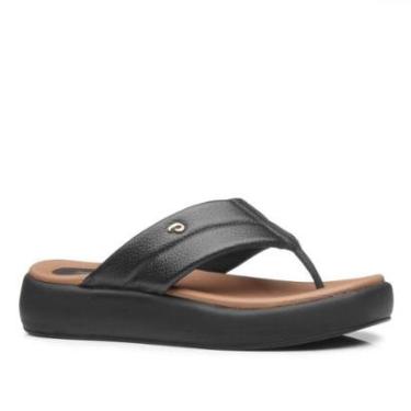 Imagem de Chinelo Pegada Feminino em Couro Preto 233701-04-Feminino