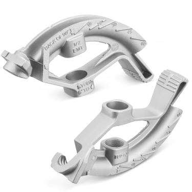 Imagem de Otoolling Pacote com 2 ferramentas dobradoras manuais de conduíte de alumínio de 1/2 polegada com símbolos de referência e ângulo (10°-90°) para tubulação elétrica de metal